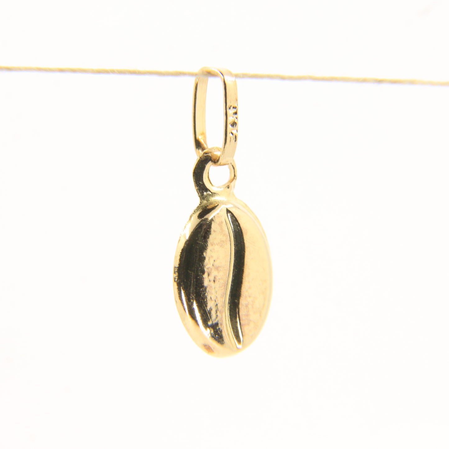 Vintage 9ct Gold Coffee Bean Charm Pendant | Coffee Lover Gift Idea