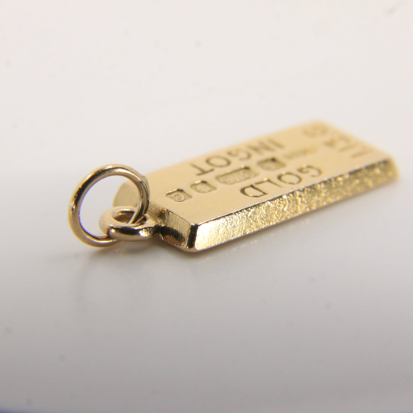 Vintage 9ct Gold Hallmarked Ingot Pendant Solid Gold Collectable