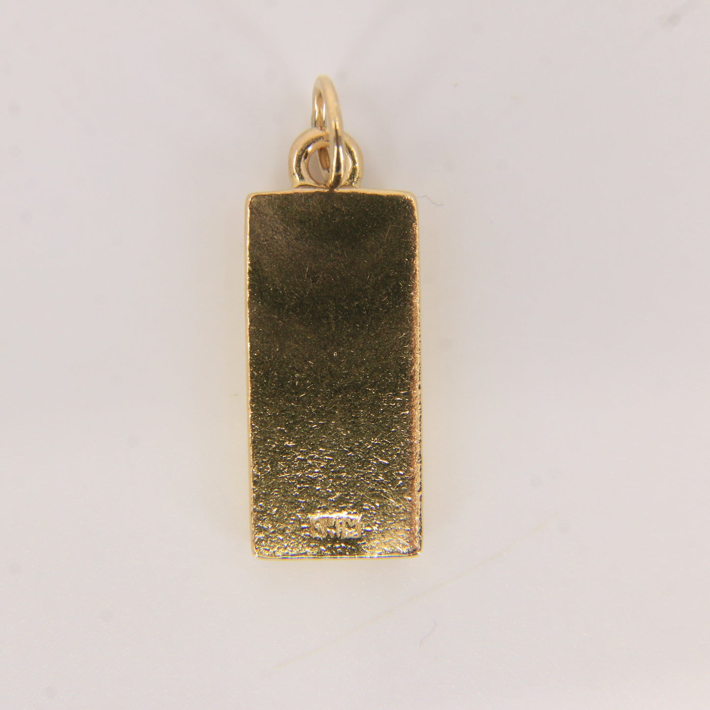 Vintage 9ct Gold Hallmarked Ingot Pendant Solid Gold Collectable