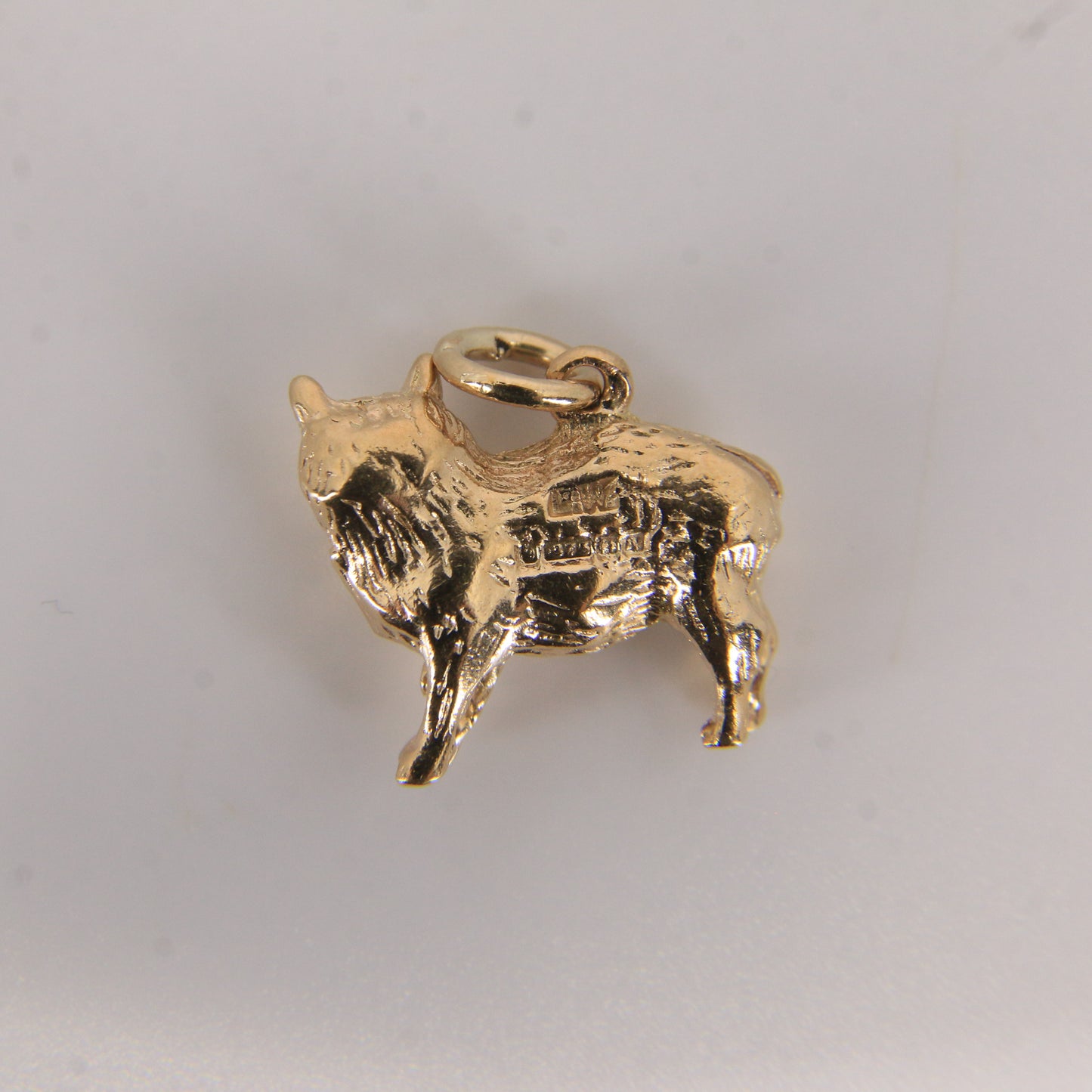 Vintage 9ct Gold Hallmarked Cat Charm Pendant Collectable