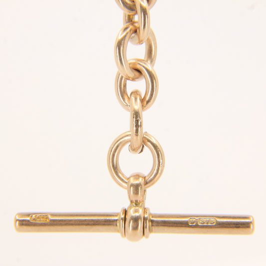 Antique 9ct Hallmarked Gold Part Albert T Bar 3.5 Inch Necklace Extender Chain
