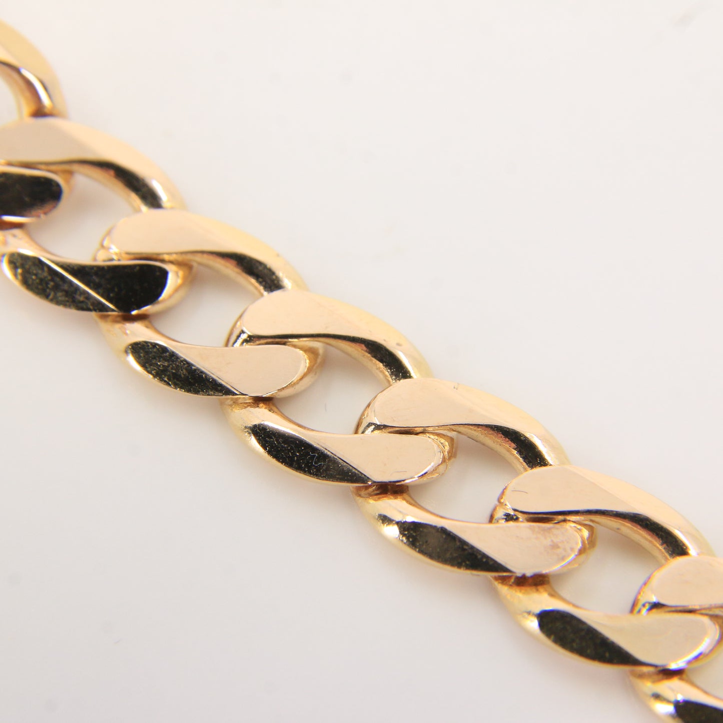 Vintage 9ct Gold 8.5" ID Bracelet Hallmarked Curb Link Lobster Clasp Gift