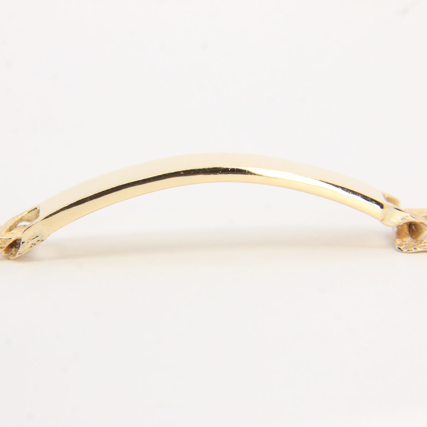 Vintage 9ct Gold I.D. Bracelet 8" Hallmarked Textured Links Heavy Gents