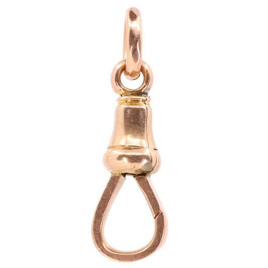 Antique 9ct Rose Gold Dog Clip Clasp Jewellery Finding Pendant Charm Handpicked