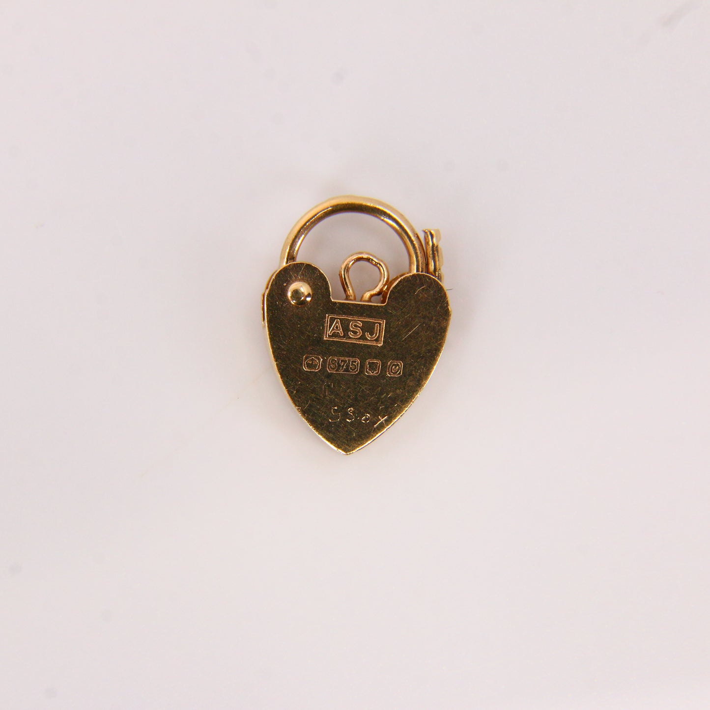 Vintage 9ct Gold 18 inch Heart Lock Singapore Chain Necklace Yellow Gold Boxed