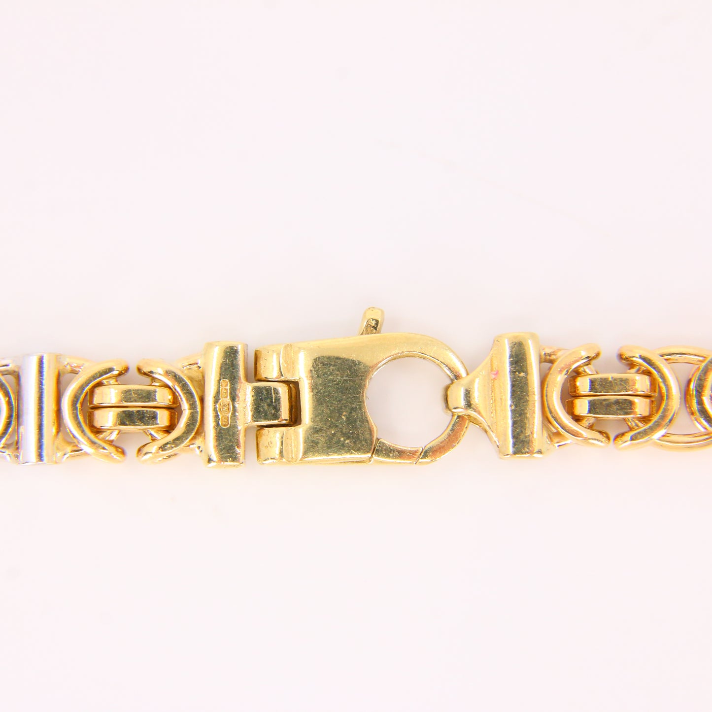 Vintage 9ct Heavy Flat Chain Necklace Yellow Gold British Hallmarked Boxed Gift