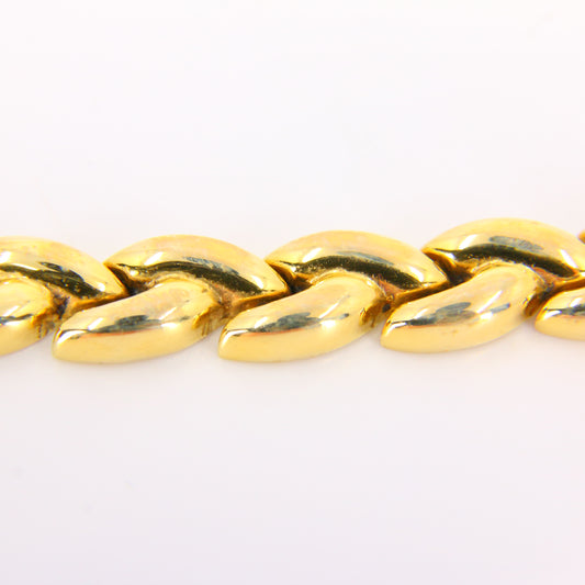 Vintage 9ct Gold Necklace Wheat Chain Design Hallmarked Yellow Gold Boxed Gift