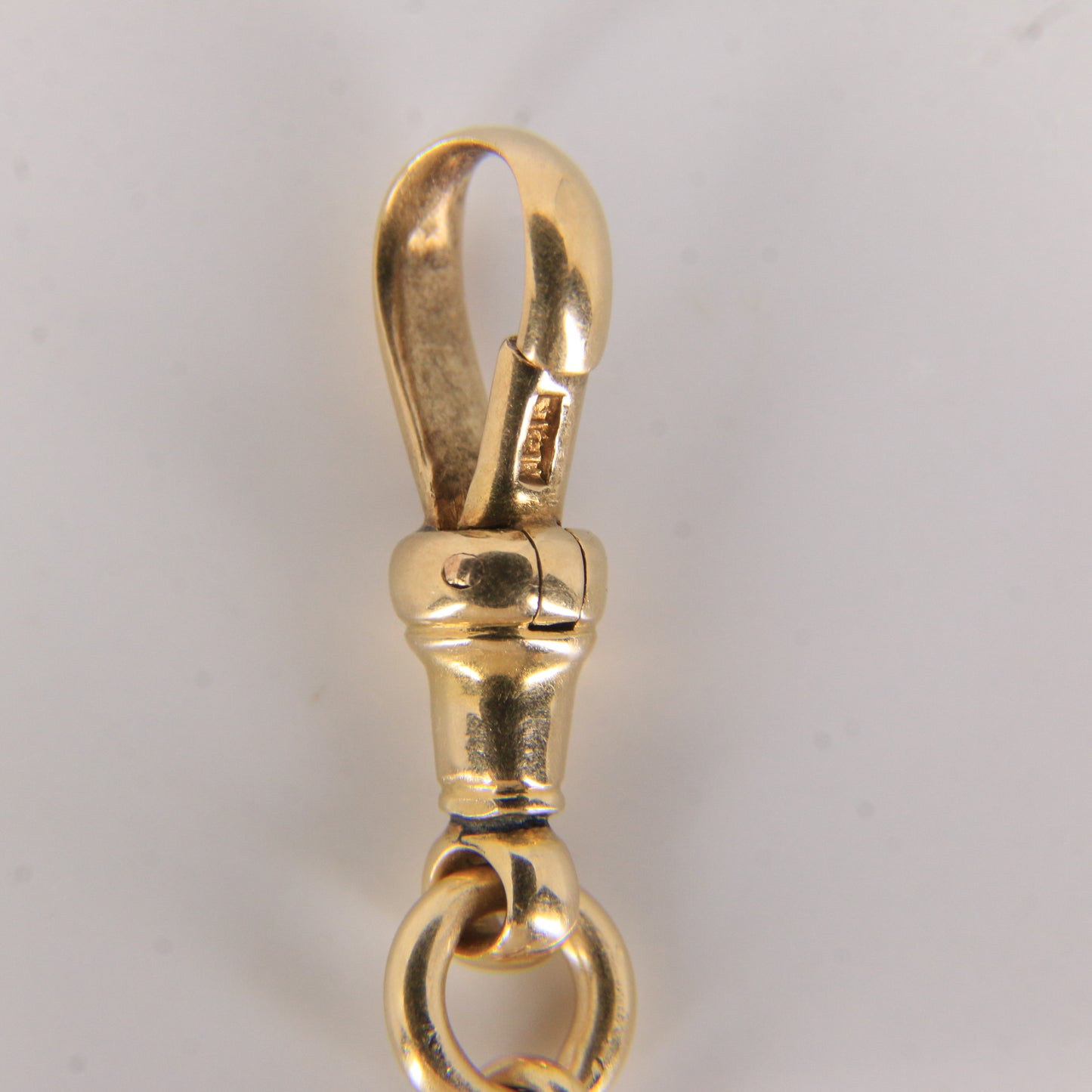 Antique 18ct Gold Swivel T-Bar Pendant 1.75" Part Albert Necklace Extender
