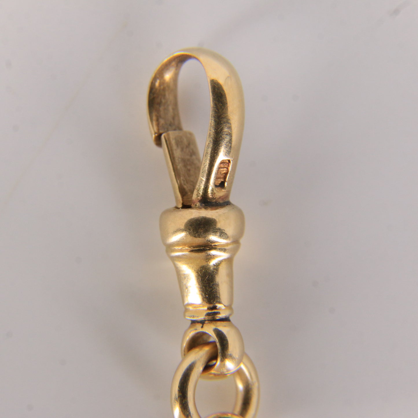 Antique 18ct Gold Swivel T-Bar Pendant 1.75" Part Albert Necklace Extender