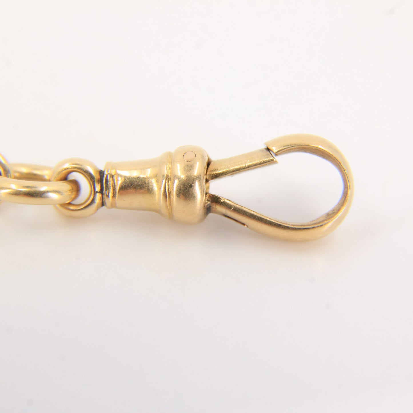 Antique 18ct Gold Swivel T-Bar Pendant 1.75" Part Albert Necklace Extender