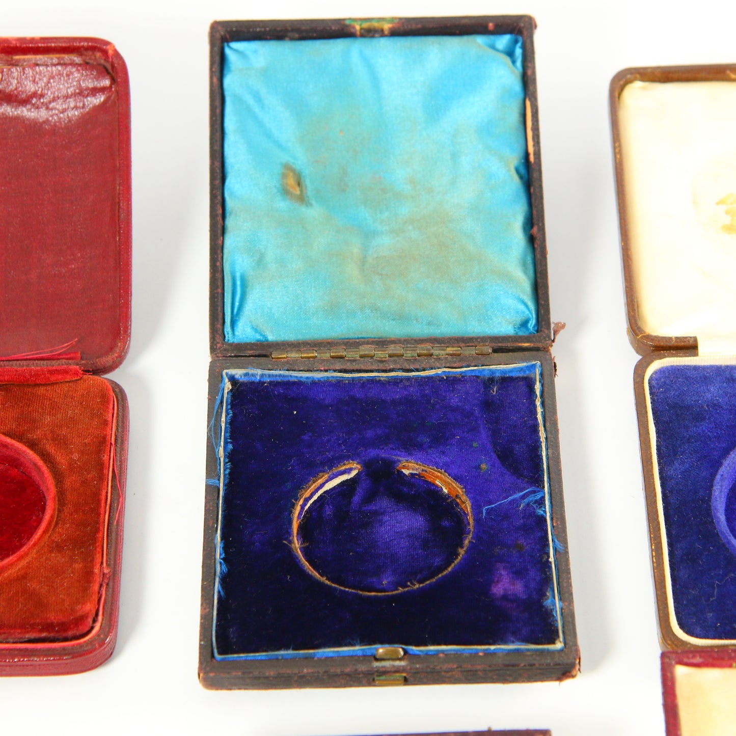 6 Pocket/Fob Watch Presentation Boxes Antique & Vintage Boxes Used