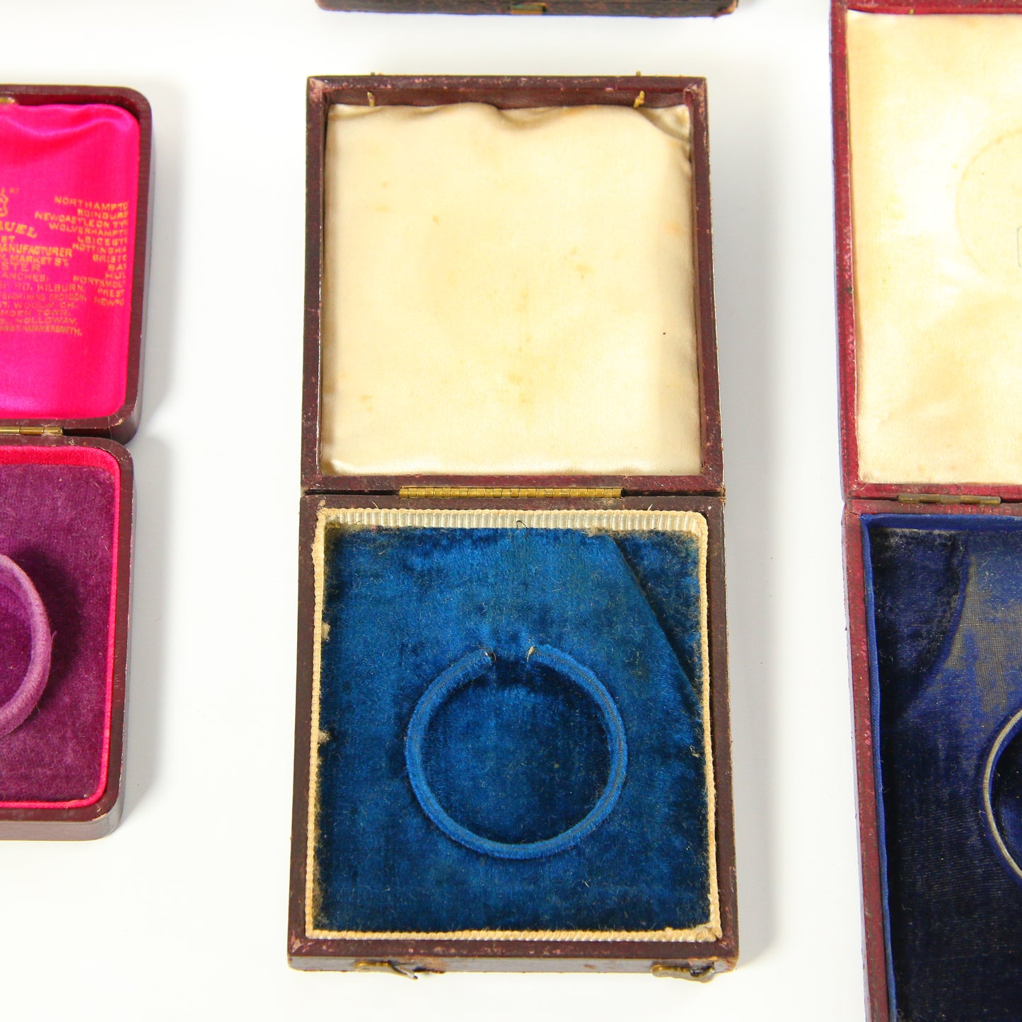 6 Pocket/Fob Watch Presentation Boxes Antique & Vintage Boxes Used