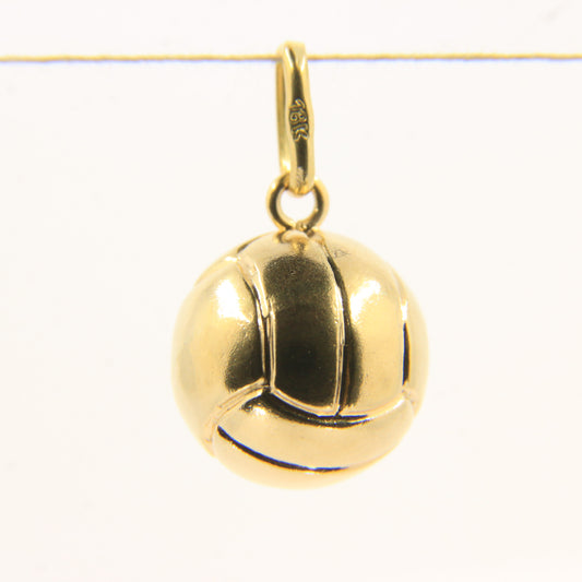 Vintage 18ct Yellow Gold Football Pendant Soccer Ball Sports Charm Gift