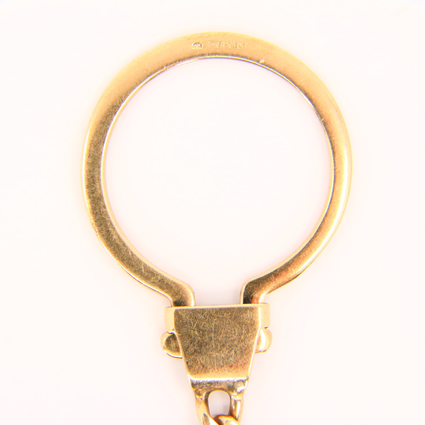 Vintage 9ct BMW Enamelled Collectors Gift Key Ring 9 Carat Solid Gold Hallmarked