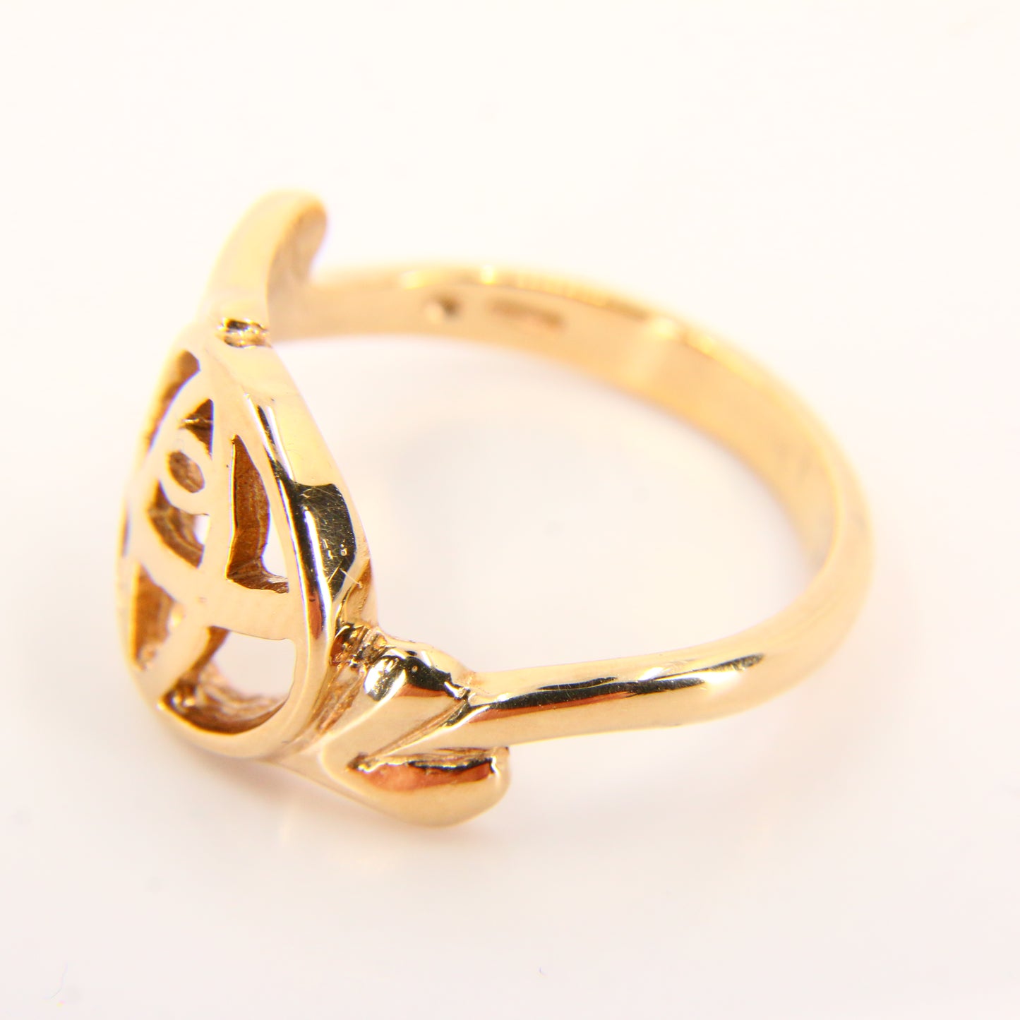 Vintage 9ct Rennie Mackintosh Gold Ring UK Size T 1/2 Hallmarked Yellow Gold Boxed Gift
