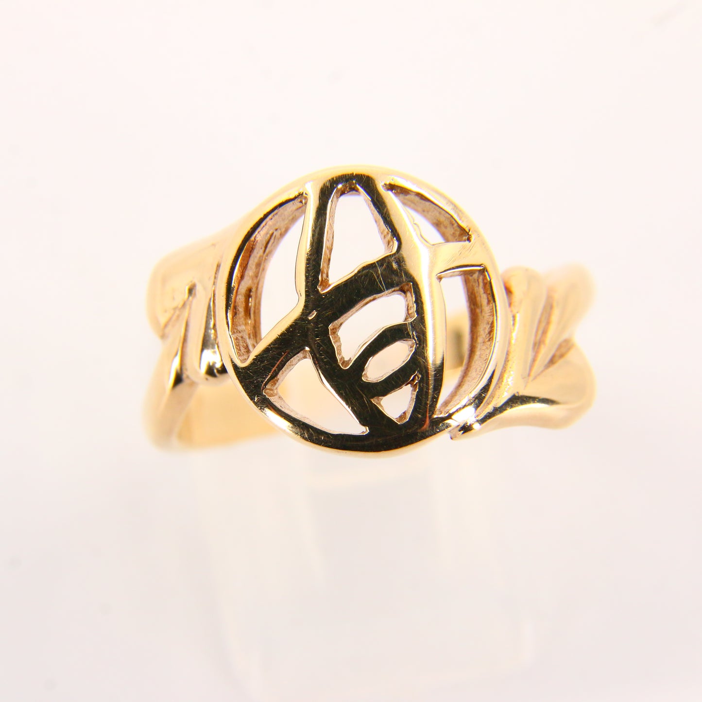 Vintage 9ct Rennie Mackintosh Gold Ring UK Size T 1/2 Hallmarked Yellow Gold Boxed Gift