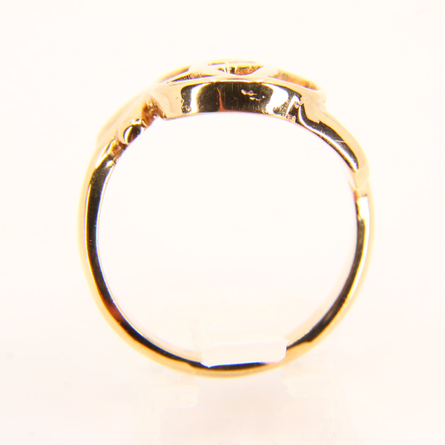 Vintage 9ct Rennie Mackintosh Gold Ring UK Size T 1/2 Hallmarked Yellow Gold Boxed Gift