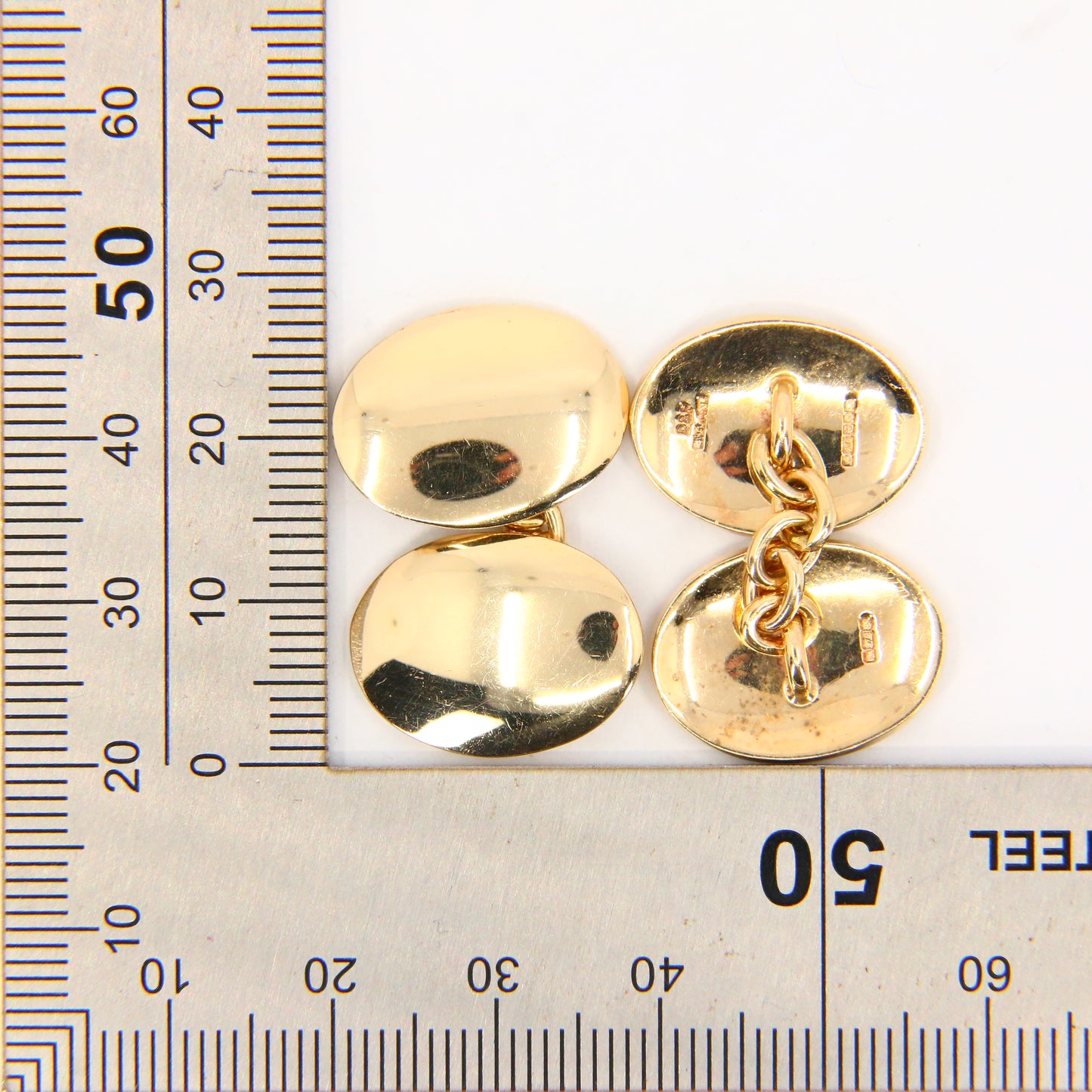 Vintage 9ct Deacon & Francis Cufflinks 1998 Hallmarked Yellow Gold Boxed Gift