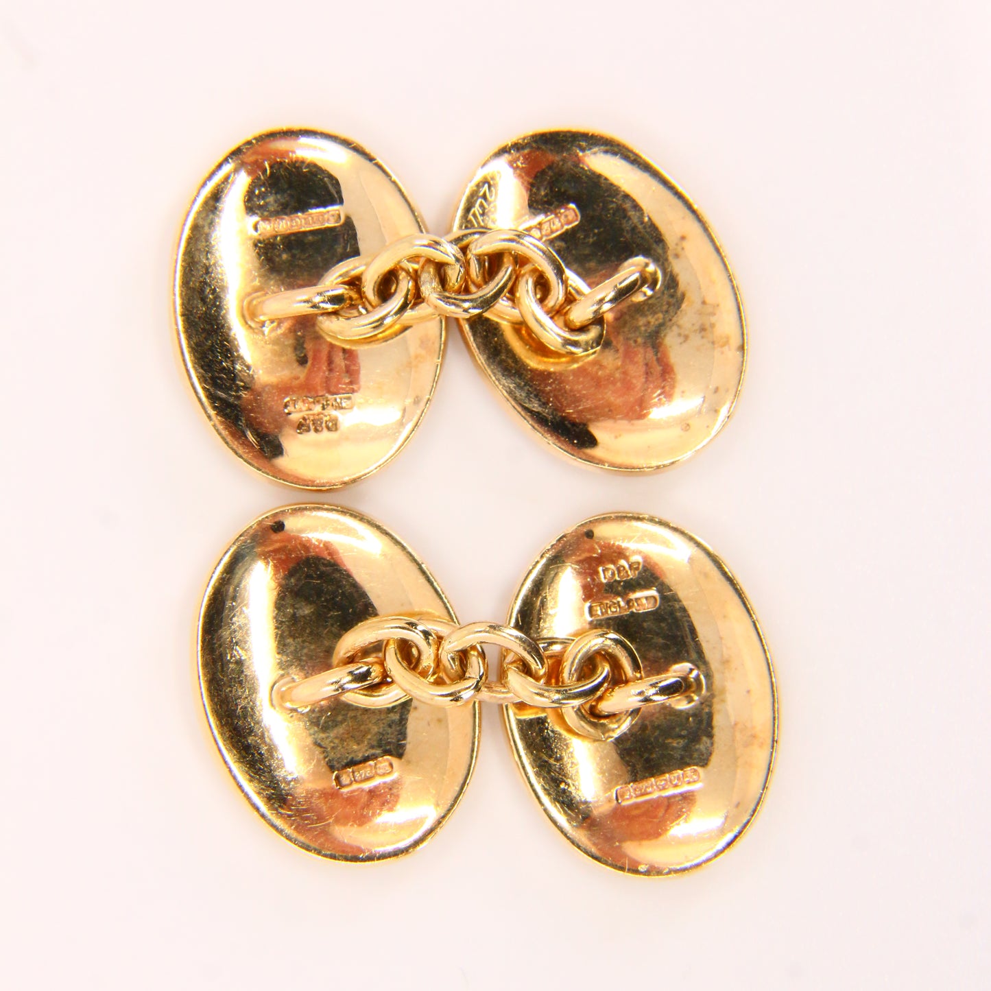Vintage 9ct Deacon & Francis Cufflinks 1998 Hallmarked Yellow Gold Boxed Gift