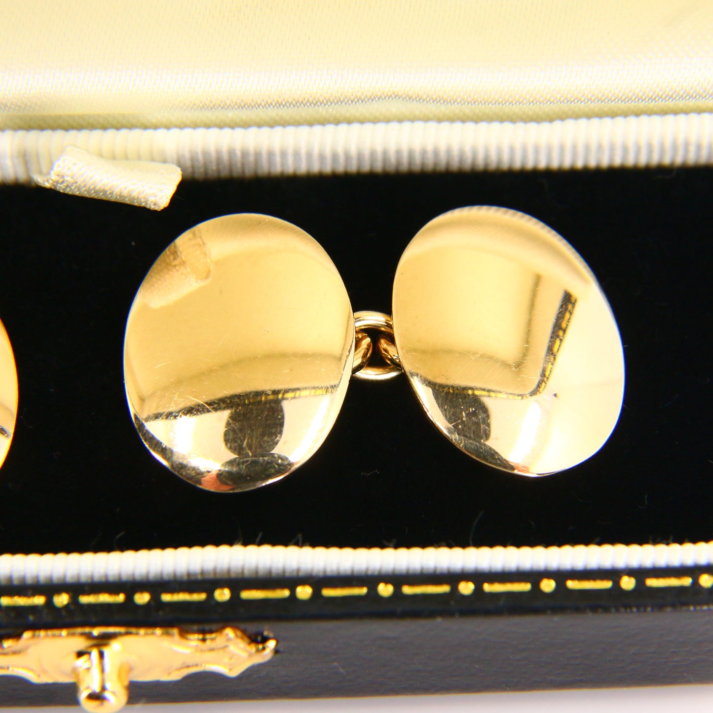 Vintage 9ct Deacon & Francis Cufflinks 1998 Hallmarked Yellow Gold Boxed Gift