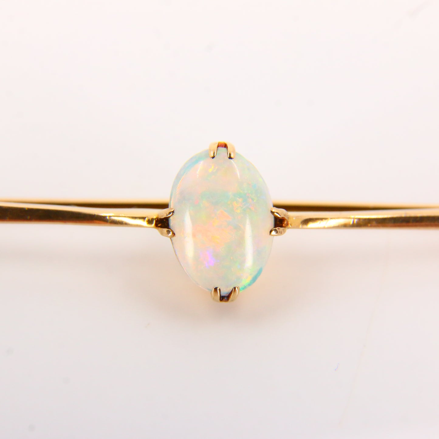 Vintage 9ct Opal Brooch 9 Carat Yellow Gold Antique Gift Boxed