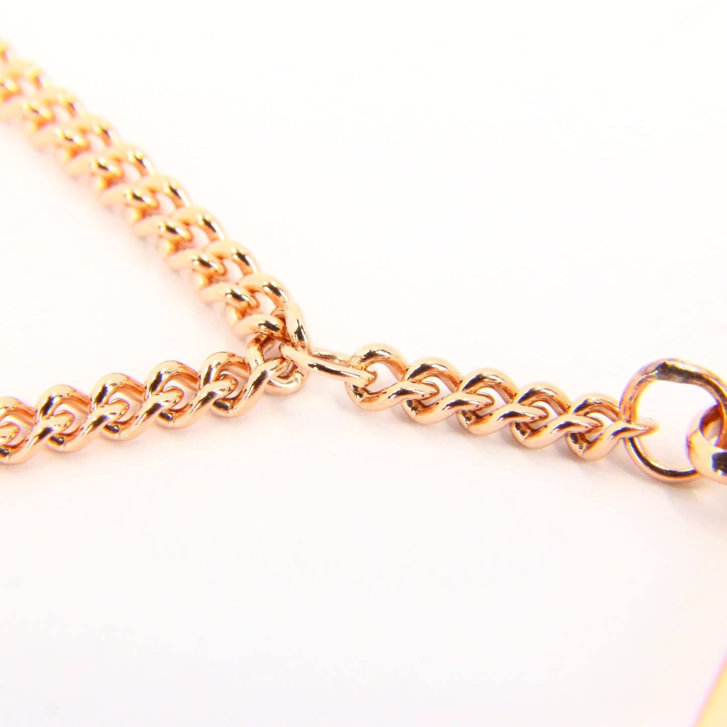 Vintage 9ct T bar Chain Necklace 19 INCH Rose Gold 9 Carat Hallmarked Boxed Gift