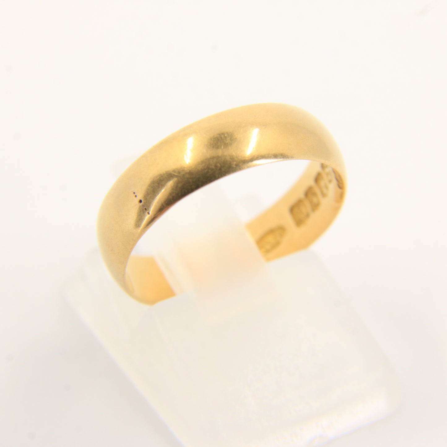 Antique 18ct Solid Gold Victorian Glasgow Hallmarked Wedding Band Ring UK Size L