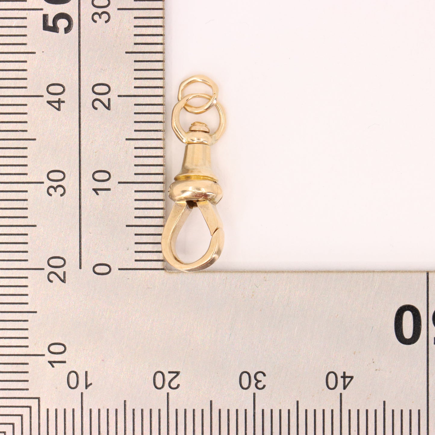 Antique 9ct Yellow Gold Dog Clip Swivel Clasp Pendant Jewellery Finding