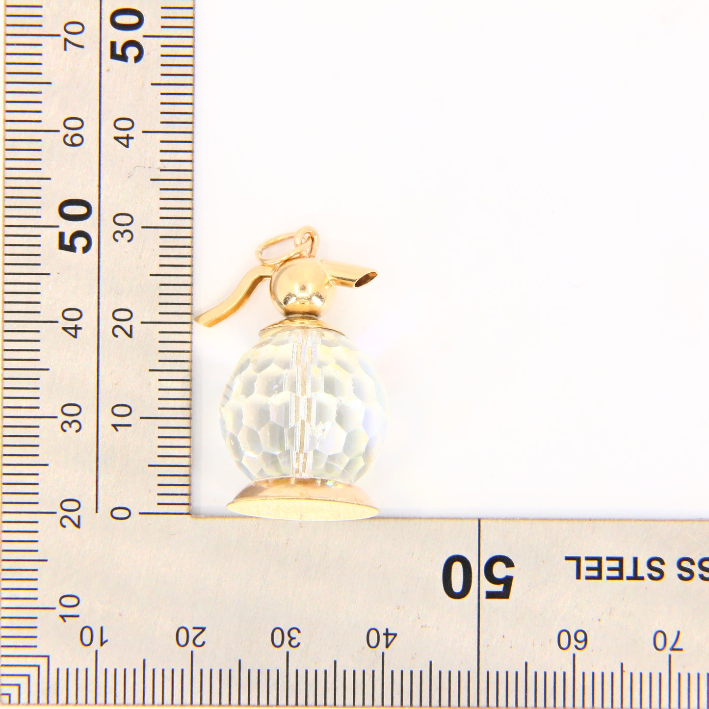 Vintage 9ct Soda Spritzer Gold Charm Soda Siphon Pendant Hallmarked Yellow Gold Gift