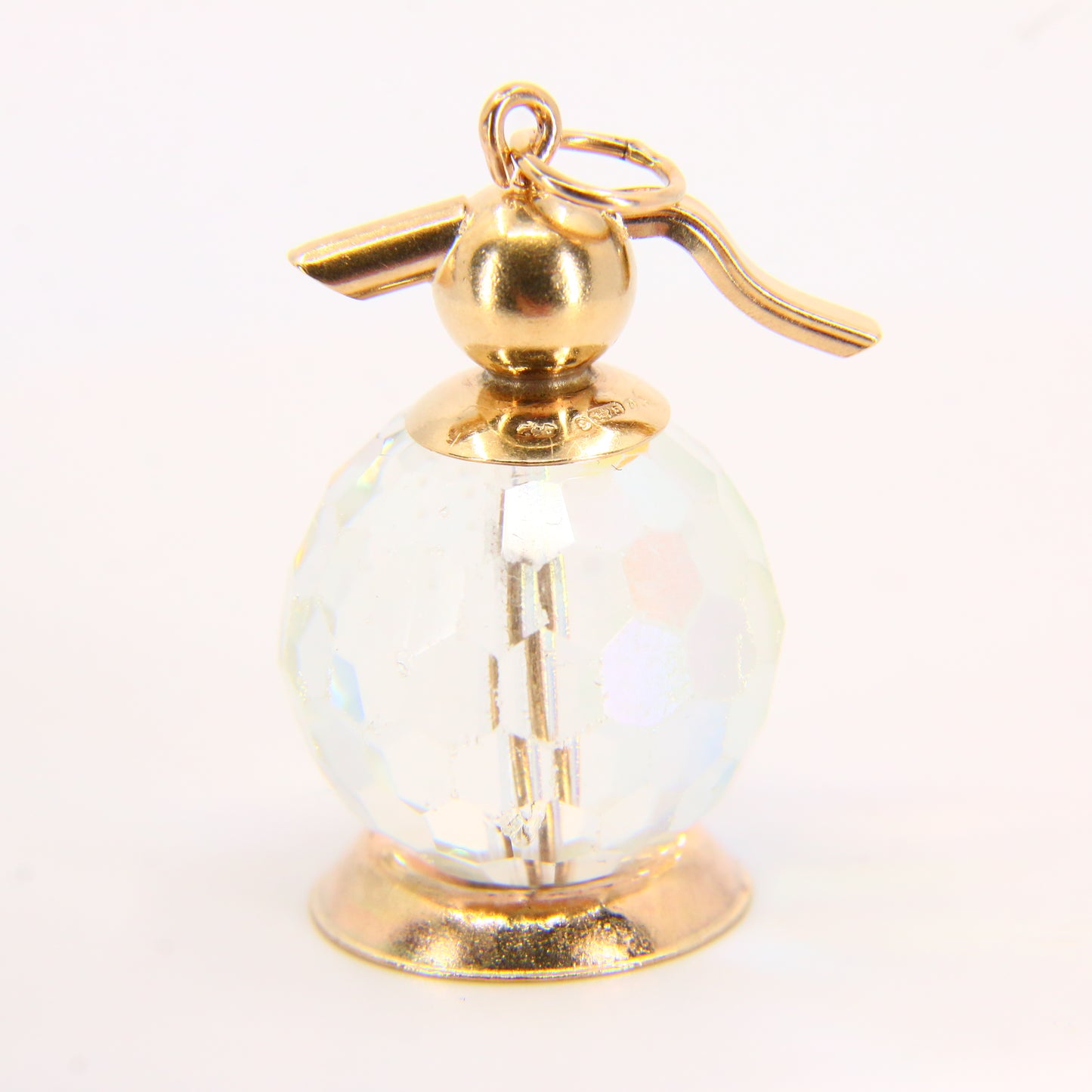 Vintage 9ct Soda Spritzer Gold Charm Soda Siphon Pendant Hallmarked Yellow Gold Gift