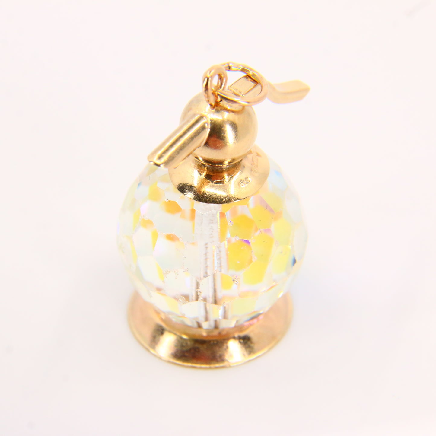 Vintage 9ct Soda Spritzer Gold Charm Soda Siphon Pendant Hallmarked Yellow Gold Gift