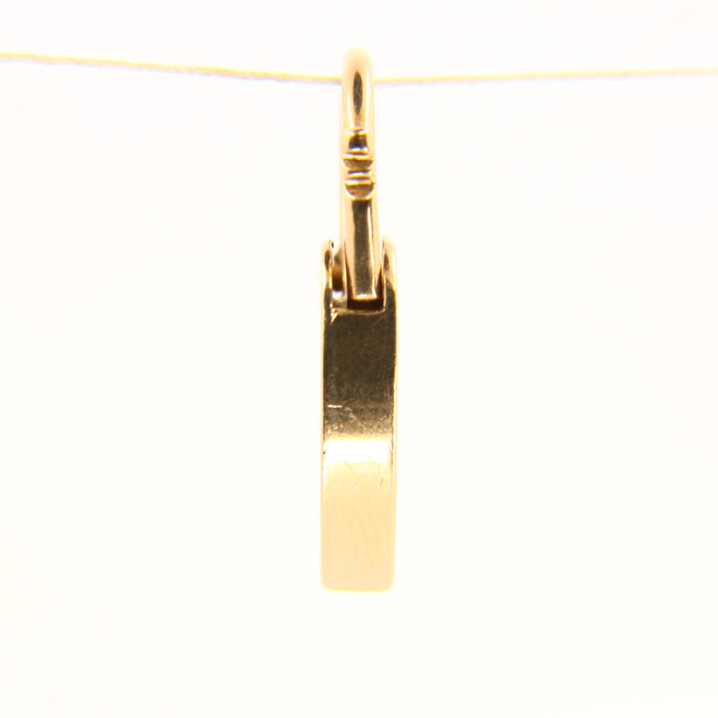 Vintage 9ct Heart Lock Gold Charm Small Padlock Closer Pendant Yellow Gold Gifts Crafts