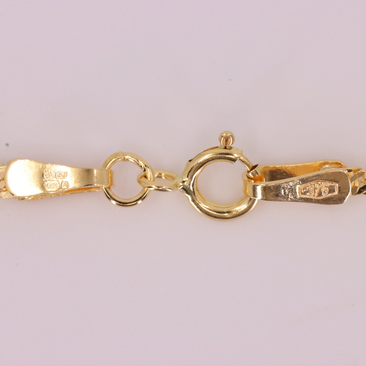 Vintage 9ct Hallmarked Gold 18 Inch Ingot Pendant Necklace 1988 Boxed Gift