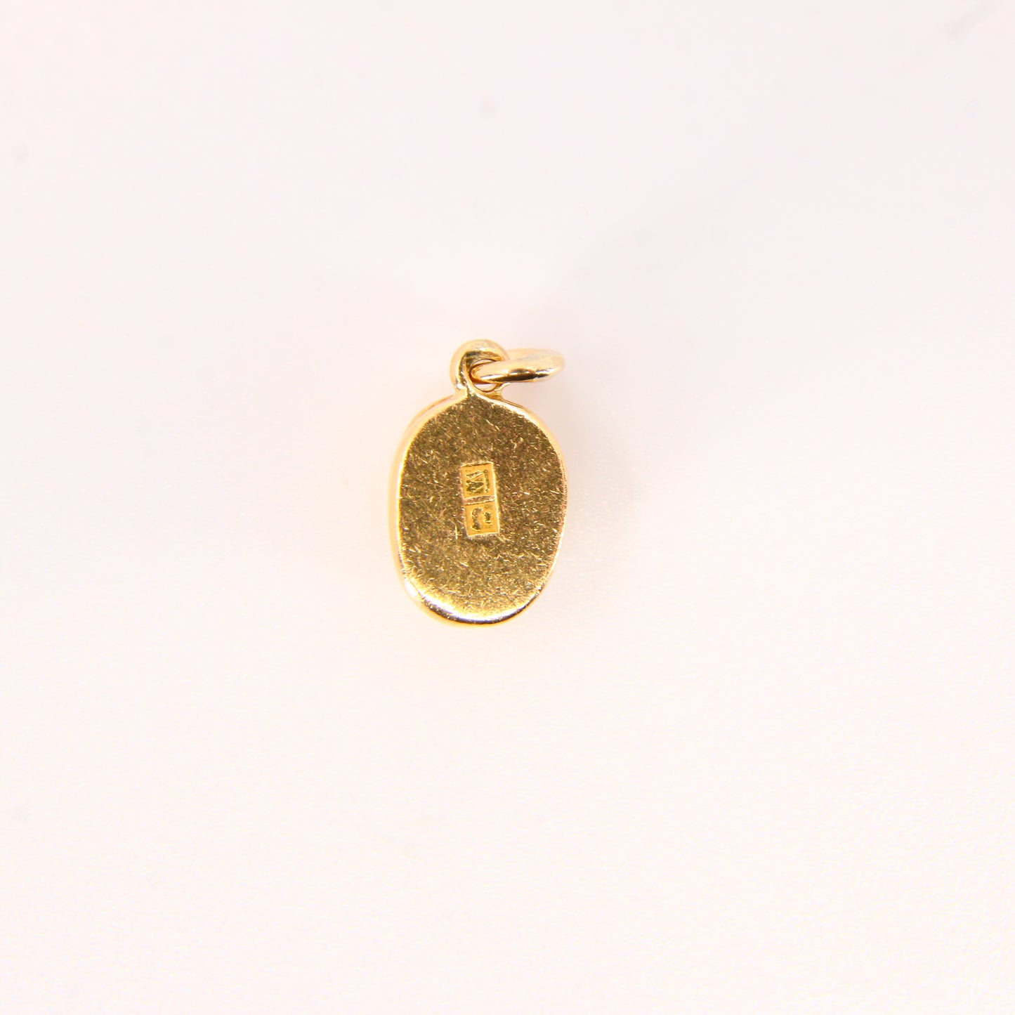 Vintage 18K Scarab Beetle Charm 18 Carat Yellow Gold Pendant Egyptian Hallmarked Gift