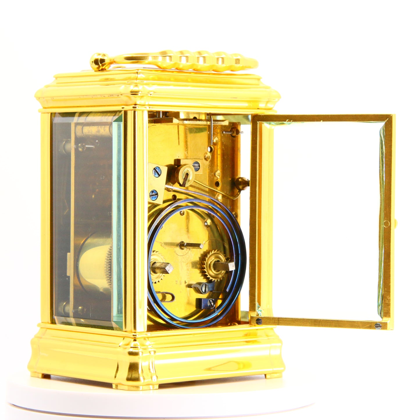 Antique Carriage Clock Small Repeater Striking 8 Day Movement French 1880