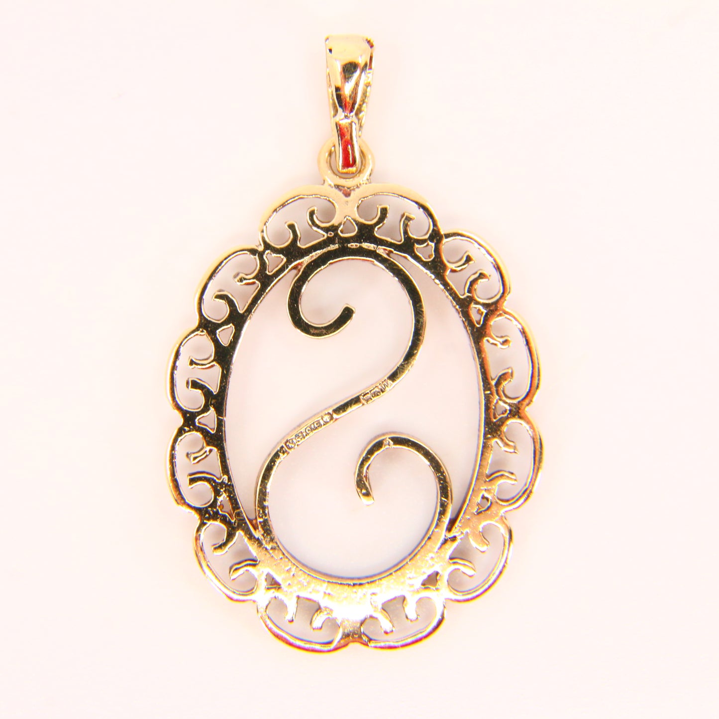 Vintage 9ct Gold 'S' Pendant Charm Hallmarked Solid Yellow Gold Letter Jewellery Gift