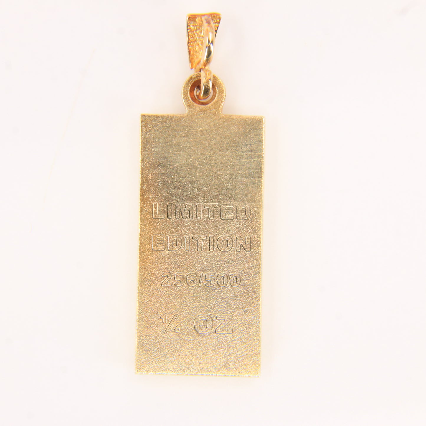Vintage 9ct Gold 1/4 OZ Royal Mint Ingot Pendant 18 INCH Necklace 2006
