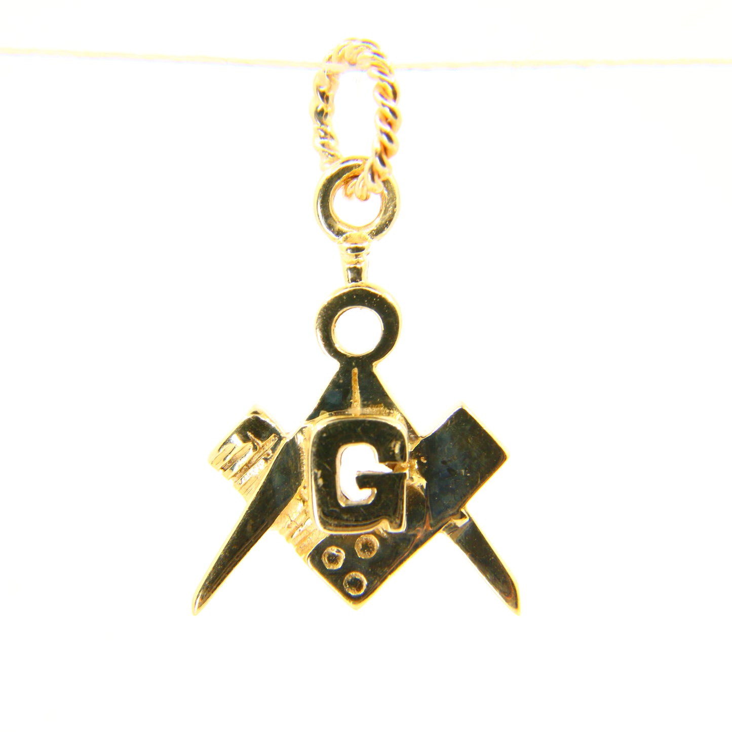 Vintage 9ct Masonic Gold Charm Yellow Gold Freemason Pendant Hallmarked