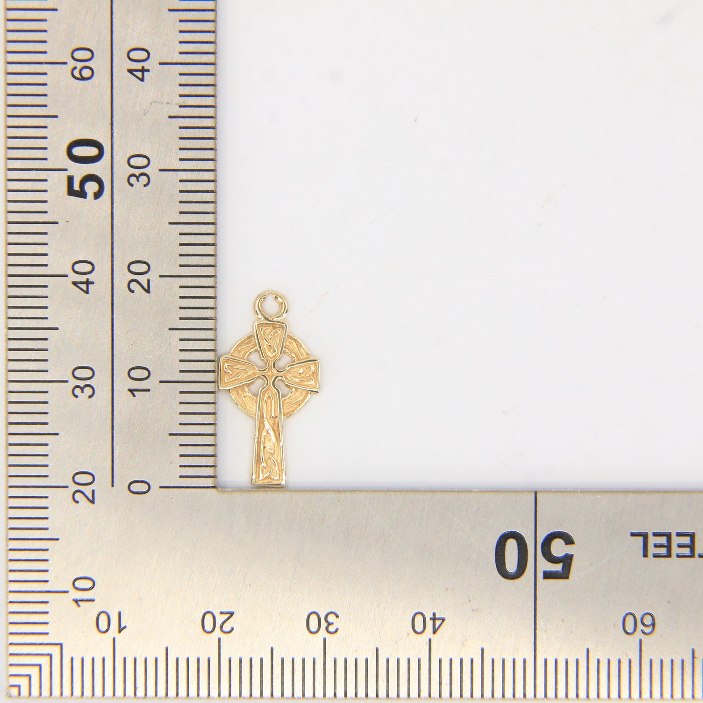 Vintage 9ct Yellow Gold 4 Irish Celtic Cross Charm Pendant Jewellery Making