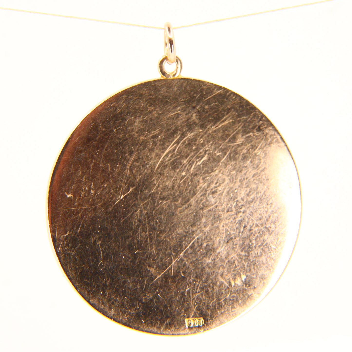 Large Vintage 9ct ST Christopher Travel Charm 9 Carat Yellow Gold Pendant Gift