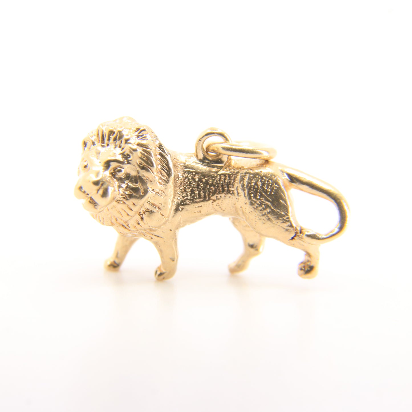 Vintage 9ct Hallmarked Gold Lion Charm Pendant Safari Animal Themed Gift