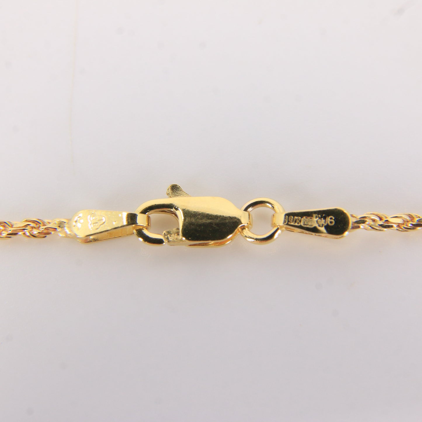 Vintage 9ct Hallmarked Yellow Gold Ball Station Necklace 18 Inch Boxed