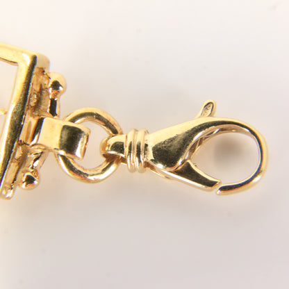 14K Gold Horse & Jockey Bracelet 7.75" Darren K Moore Paddock & Post