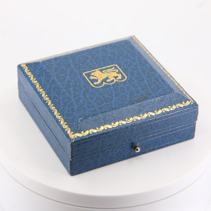 Vintage 9ct Gold Hallmarked Twist Hoop Creole Earrings Boxed