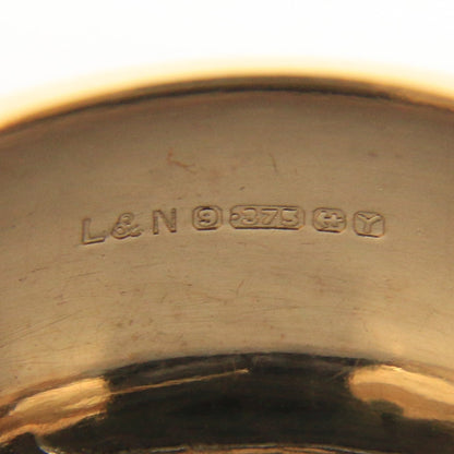 Vintage 9ct Gold Hallmarked Polished Round Hoop Earrings Yellow Gold Boxed