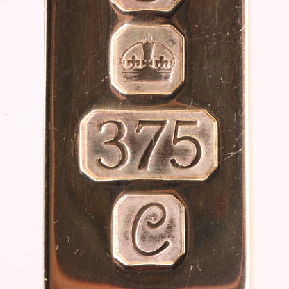 Vintage 9ct Hallmarked 1977 Sheffield Gold Ingot Bar Pendant Investment Gift