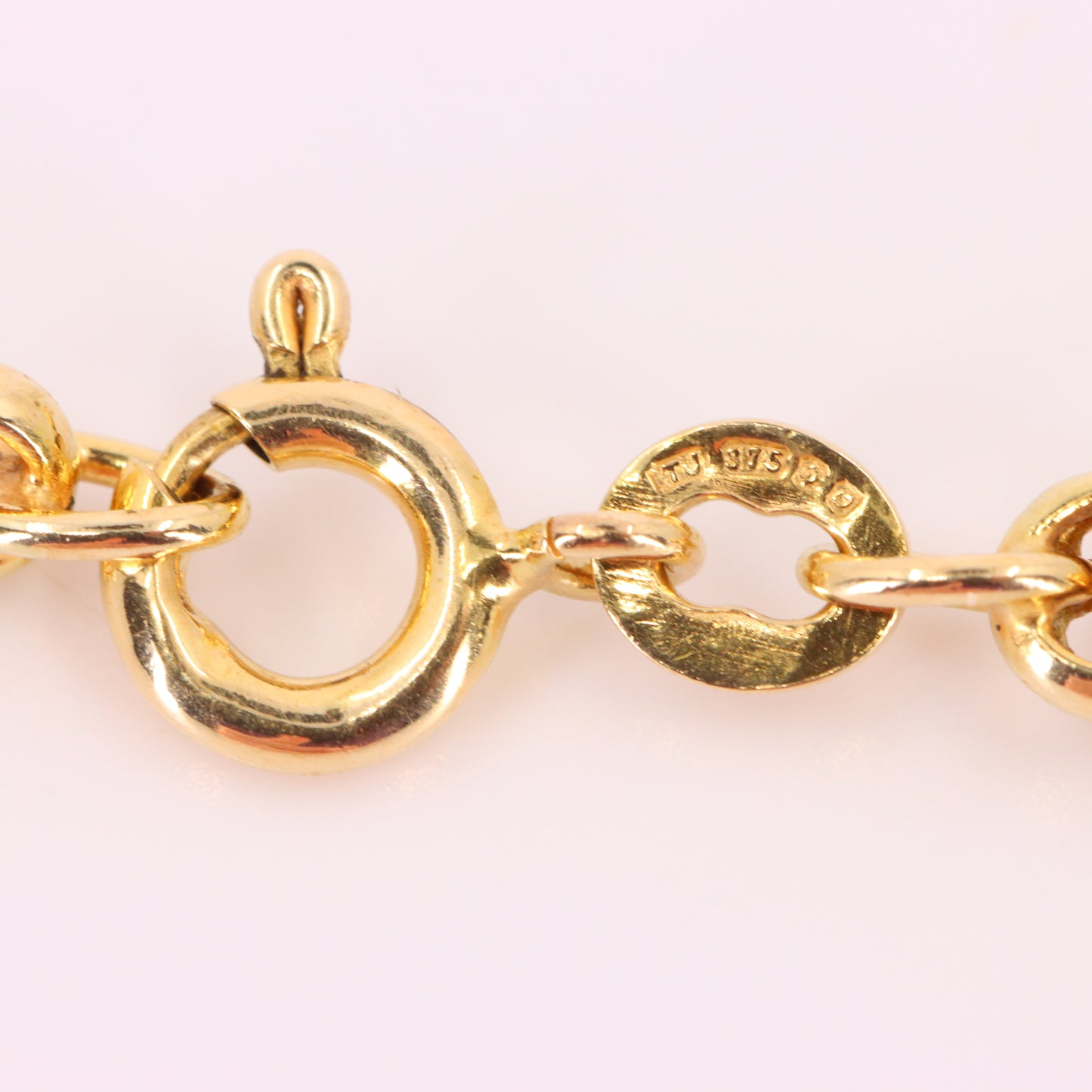 Vintage 9ct Hallmarked Yellow Gold 21.5 Inch 4mm Belcher Rolo Chain Boxed