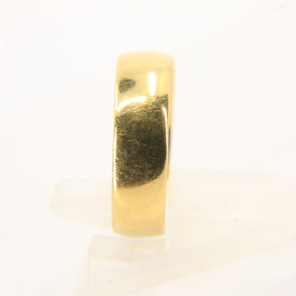 Antique 18ct Gold Glasgow Hallmarked Wedding Band Ring Size O½ Boxed