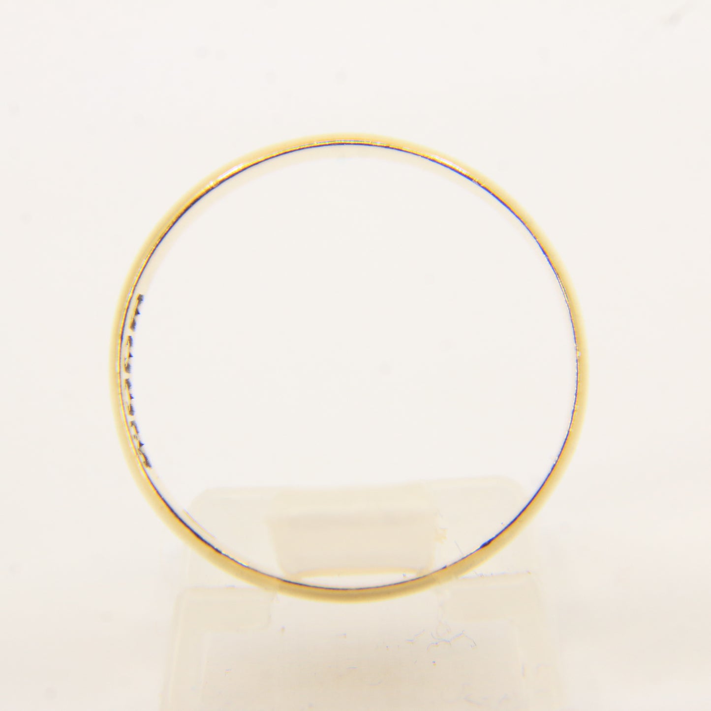 Antique 18ct Gold Glasgow Hallmarked Wedding Band Ring Size O½ Boxed