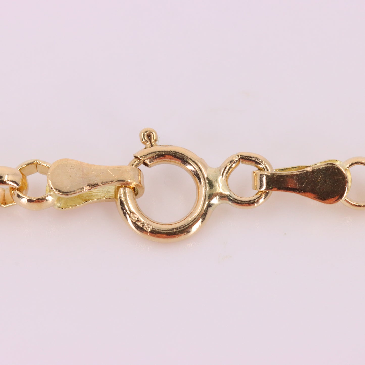 Vintage 9ct Hallmarked Yellow Gold 22 Inch 2.5 mm Belcher Chain Necklace Boxed